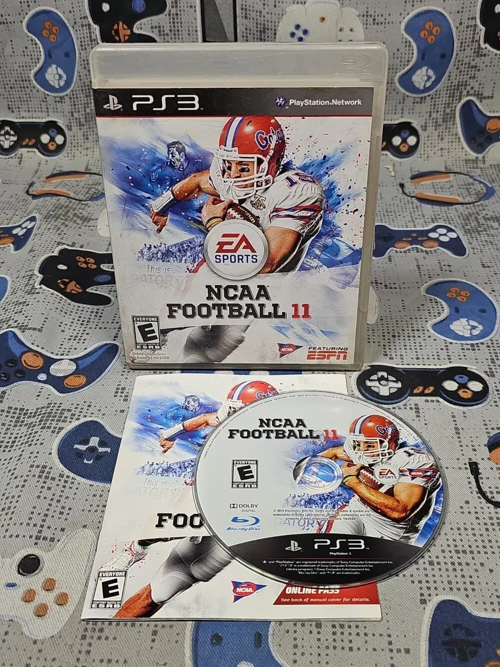 NCAA Football 11 (Sony PlayStation 3, PS3, 2010) CLEANED & TESTED CIB VG